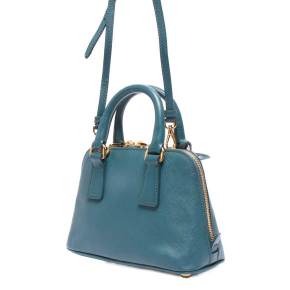 Prada Crossbody Mini Shoulder Green Handbag 2way - Picture 1 of 8